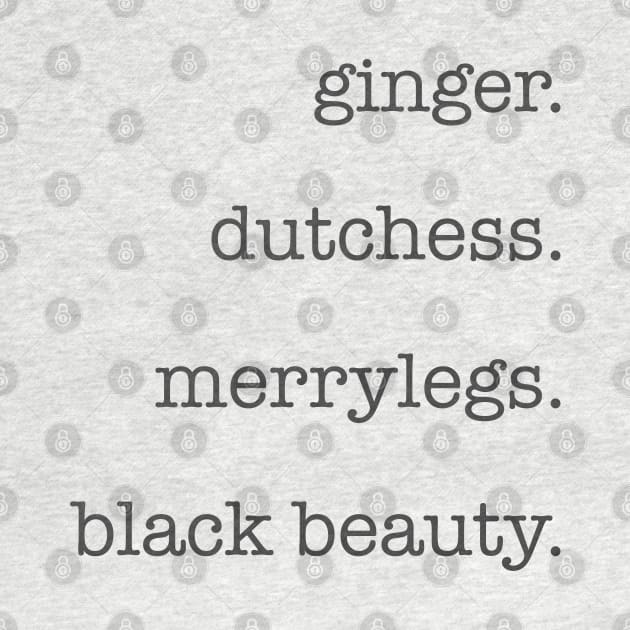 Black Beauty Names by Rock Tops (& More)